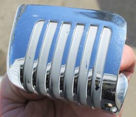 5939635 General Motors / Oldsmobile 1950 1951 Oem 88 Chrome Back Up Light Delete Cover Cracks