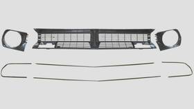Acd04-32310 Gh 7 Piece Grille Headlight Lamp Bezel Moulding Kit For 1970 Barracuda Damaged