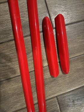 10265710 Gm 10267509 97-04 Corvette C5 Door Body Side Moulding Trim Set Of Four Flame Red