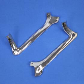 3823441 Gm 1963-1967 Corvette Windshield Inner Trim Polished Moldings Convertible Original