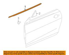 23112215 Gm Oem Chevrolet 10-15 Camaro Door-belt Molding Right