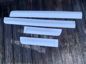 15200288 Gmc 07-09 Yukon Driver Passenger Side Exterior Door Trim Molding Set White Oem