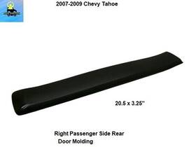 25991799 Gmc 07 08 09 Chevrolet Tahoe Rear Right Door Trim Moulding Molding Oem