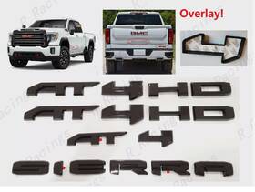 23400374 Gmc 85002068 Overlay Emblem Door Rear Gloss Black At4 Hd Sierra 1500 2500hd 3500hd