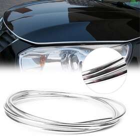 Gzyf 612036162210 13ft/4m Door Edge Moulding Protector Trim Strip Cover Crash Protection Silver