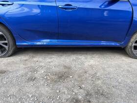 189.ho1b21 Honda 2018-2021 Civic Right Rocker Moulding Blue Pc B593m -sport- 54900