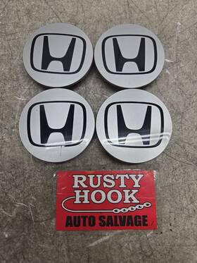 Honda 44732-s9a-a006-1 Set Of 4pcs Wheel Center Caps Silver Chrome Rim Logo Hubcaps 69mm/2.75 Inch