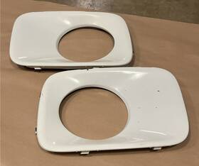 71102-sza-a000 Honda 09-11 Pilot Ex Front Bumper Fog Light Trim Bezel White Left Right Set Used