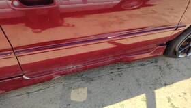 75302sv4a21zg Honda 1994-96 Accord Passenger Right Front Moulding From Door Oem Trim Strip Red