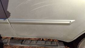 Honda 75323szaa11zc 2009 Pilot Driver Left Rear Moulding From Door Back Trim Strip Silver Si