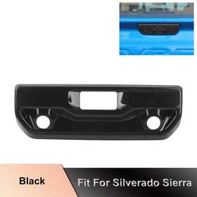 Cca20241231005 Hthe For Chevy Silverado/gmc Sierra 2022 Tailgate Rear Door Handle Cover Trim Black