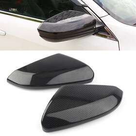Hukyu 111000269486 Carbon Fiber Style Side Rearview Trim Cover For Honda Civic 2016 2017 2018