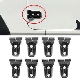 Hukyu 612047446958 8pcs Black Door Hinge Covers Trim For 2018 Jeep Wrangler Jl 2/4door Accessories