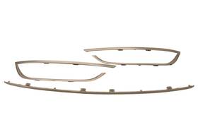 86564-b1000-scr Hyundai 2015-2017 Genesis G80 Front Bumper Grille Chrome Molding Trim Set Oem