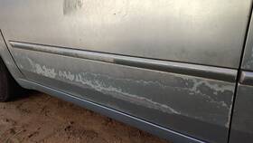 Hyundai 877133k000 06-08 Sonata Driver Left Front Moulding From Door Trim Strip H1 Silver Blue