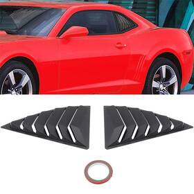 Im170633080s21 Imcarparts Fits 2010-2015 Chevy Camaro Matte Black Side Window Louver Sun Shade Covers