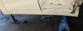 76851-jk10c Infiniti 09-15 G37 Sedan Left Side Skirt Rocker Panel Cover White