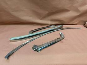 Bec1460 Jaguar Xjs Convertible Exterior Windshield Molding Chrome Set Oem 139k Miles