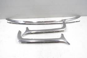 Bec17412 Jaguar 92 Xjs Coupe Windshield Chrome Trim Reveal Molding 3pcs Oem Used