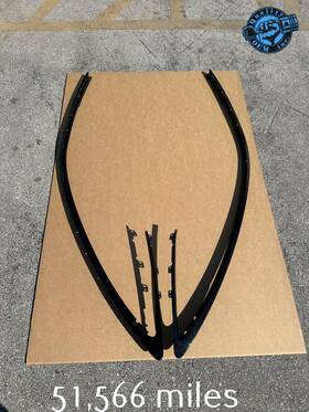 Ex53-291a33-cc Jaguar T2r11260 2015-2024 F-type Coupe Left And Right Body Belt Drip Molding Trim Black Oem