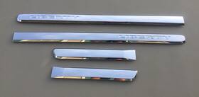 55156947aa Jeep 2005-2007 Liberty Driver Passenger Exterior Door Trim Molding Set Chrome