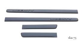 5jr86trmaa Jeep 2005-2007 Liberty Exterior Driver Passenger Door Trim Molding Set Grey Oem