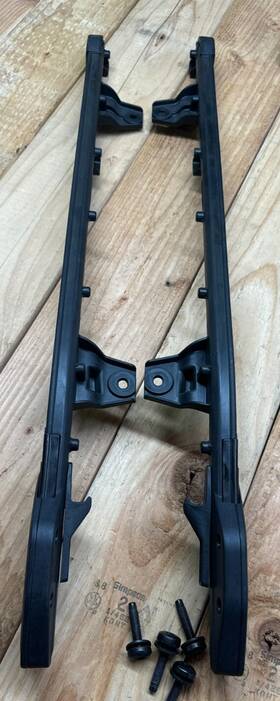 2018-current Jeep 68294285ad Jl Wrangler Oem 2 Door Upper Soft Top Rails Pair Bolts