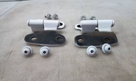 729.ch9319 Jeep/plymouth Truck Jl Wrangler Oem Windshield Hinges Pair Bright White Pw7 2018-2023 140103