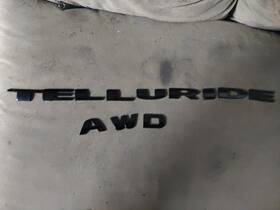 86310s9050 Kia Telluride Awd Emblem Nameplate Badge Set Black