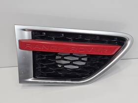 Lr020803 Land Rover 2010-2013 Range Sport Front Right Fender Vent Insert Silver / Red Oem