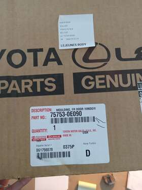 75730 Lexus 2023 Rx 350 Moulding Complete Rt Left Upper Door Window Frame Trim Chrome