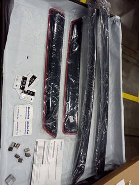 Us-wv-194930 Lightronic Used In-channel Window Visors Sun Rain Guards Vent Shade For 2015-2024 Ford Edge