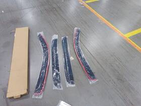 Us-wv94768 Lightronic Used Tape-on Window Vent Visor Rain Guard For 2016-2023 Toyota Tacoma Double Cab