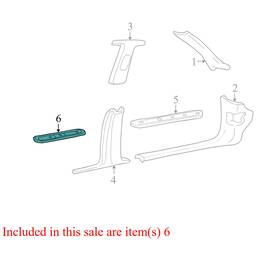 3w1z5413228bab Lincoln 3w135413245bdw 2003-2011 Town Car Passenger Rl Door Sill Plate Used Oem