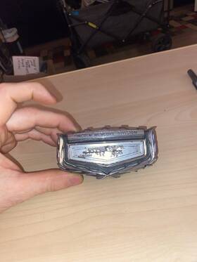 D7mb-6543600-aa Lincoln Vintage 1975 76 77 78 79 Mercury Division Trunk Lock Cover Emblem