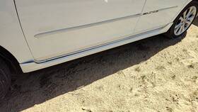 Br5v51p50b85 Mazda 2007-2008 3 Driver Left Lower Rocker Panel Moulding Side Skirt Oem
