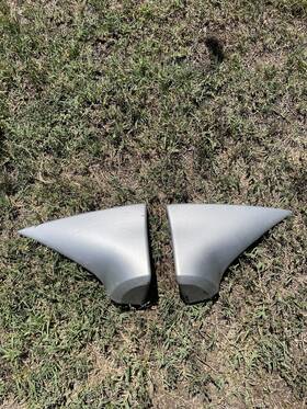 F151-v4911 Mazda 2004-2008 Rx8 Oem Aero Rear Bumper Valance / Mudguard Genuine Silver Rx-8
