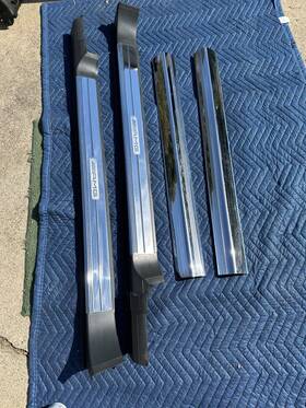 A2156801435 Mercedes 00-06 W215 Cl55 Amg Cl500 Cl600 Metal Door Sill Plate Trim Set 121118a
