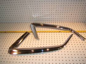 Mercedes-benz 107 698 01 89 73-81 C107 380slc 450slc Rear Window Ouside Vents Chrome Oem 2 Covers