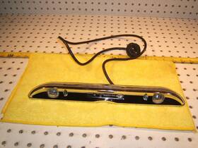 12660r4 Mercedes-benz W111 W109 W108 Rear License Plate Euro Type Chrome Metal Center 1 Light