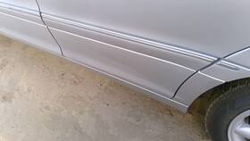 20369051629189 Mercedes-benz 01-07 C240 Driver Left Rear Moulding From Door Back Trim Strip Silver 744u