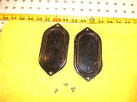 Mercedes-benz 66-68 W108 Genuine 109 W111 W112 Trunk Wall Metal 2 Covers / Screws T 1