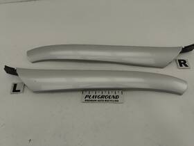 A1706980498 Mercedes-benz Slk320 Slk230 R170 Pair Of Exterior A Pillar Trim Silver Fits 1997-2004