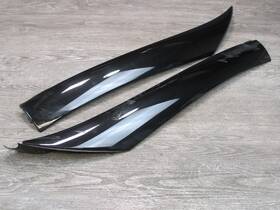 A1716900139 Mercedes-benz 05-11 R171 Set Of 2 Windshield Exterior A Pillar Trim Cover Black Oem