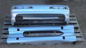 Mercedes-benz A2306980354 03-12 R230 Sl-class Amg Set Of 3 Side Skirt Rocker Bumper Moldings Oem