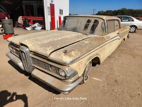 630.fd3r59 Mercury Driver Left Headlight Door Trim Ring Fits 1959 Edsel Corsair 1277075