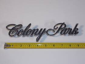 C9mb-71291b62-b Mercury Vtg 1969 Colony Park Emblem Station Wagon Script Ornament Grand Marquis