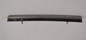 C9wb-65405a48-a Mercury 1969 Cougar Fuel Door Top Upper Trim Piece Moulding Chrome With Black