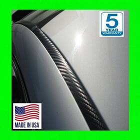 Mwm-mas-002 Midwest Motoring Fits 2014-2018 Kia Forte Carbon Fiber 2pc Roof Top Trim Drip Moldings Covers