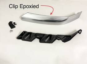 6002tw0347 Mitsubishi 2006-2009 Raider Left Driver Side Headlight Trim Piece Molding Oem